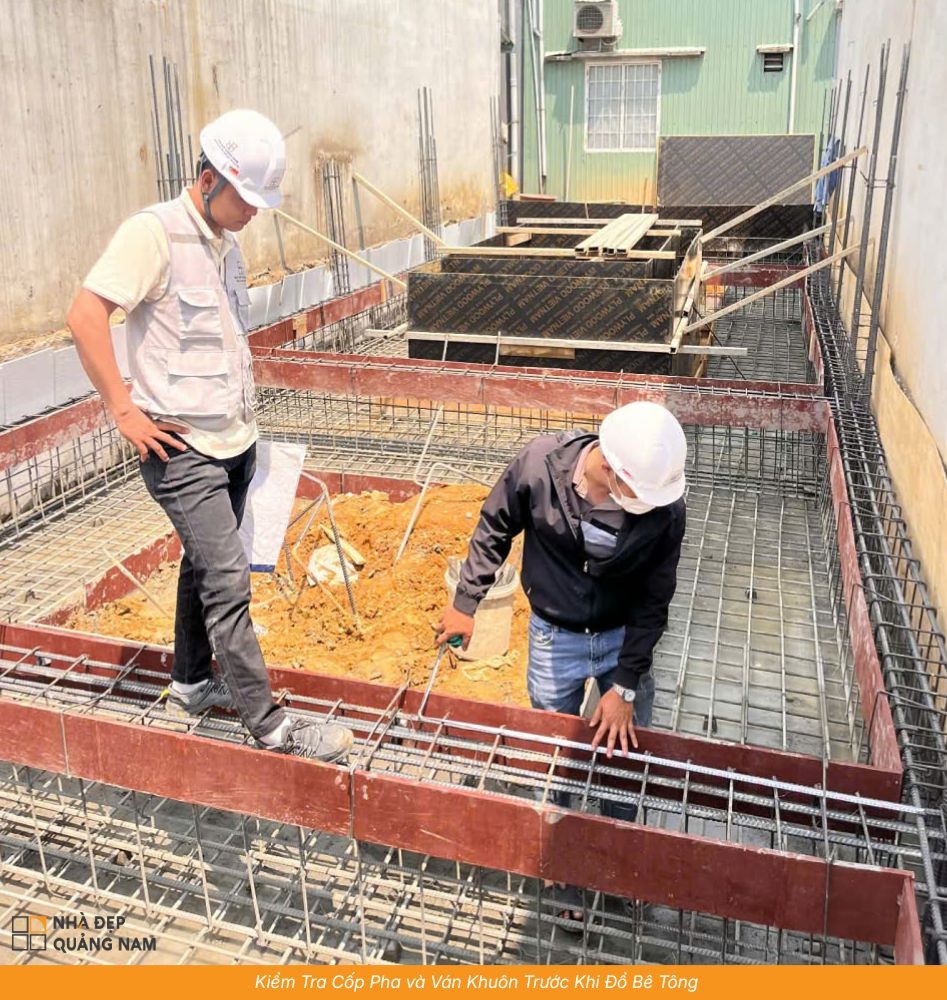 Kiểm Tra Cốp Pha và Ván Khuôn Trước Khi Đổ Bê Tông