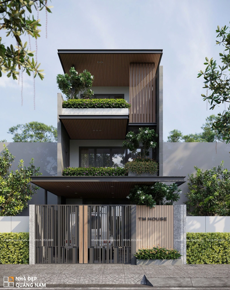 TM House - Tuyệt tác nhà phố 3 tầng hiện đại tại Tam Kỳ