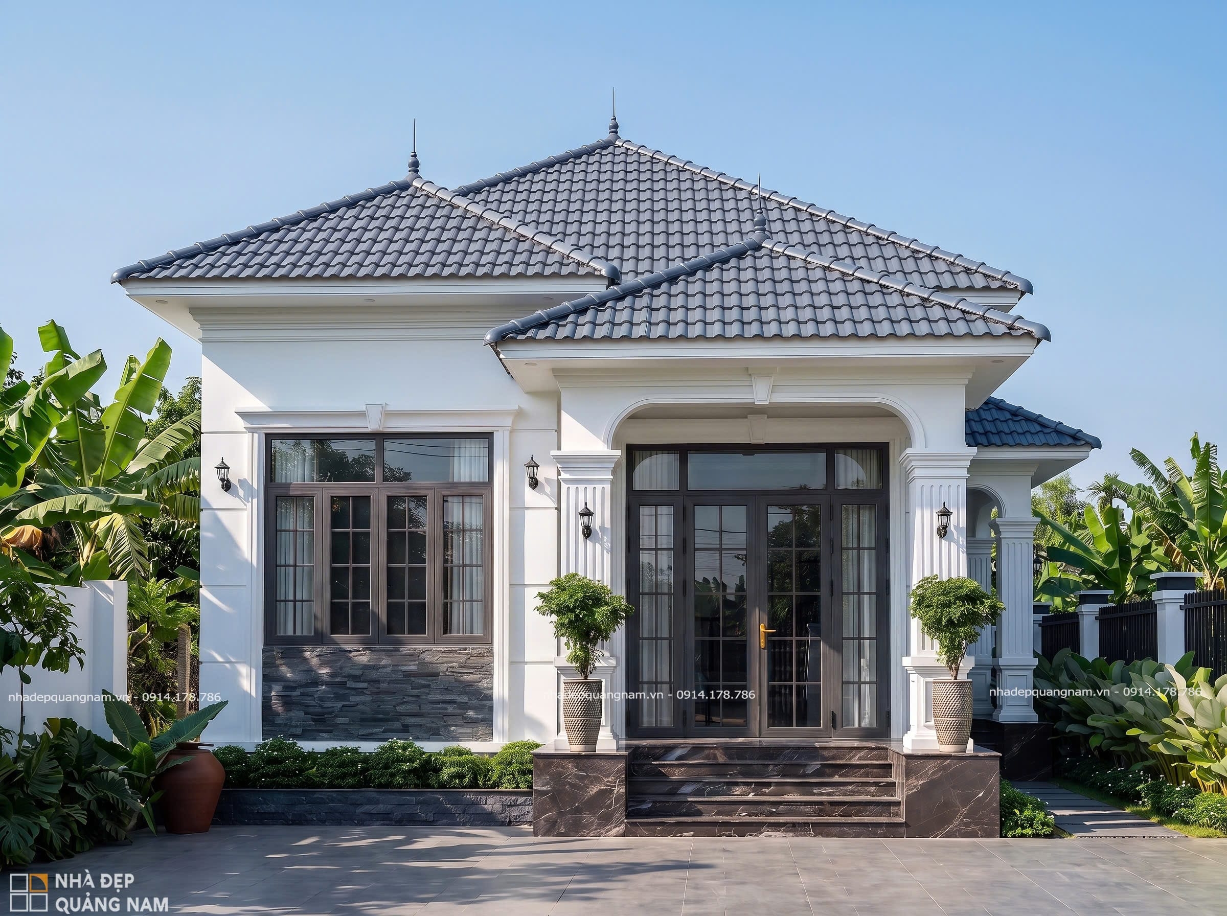 TB House - Kiến trúc nhà phố hiện đại 1 tầng tại Tam Thăng