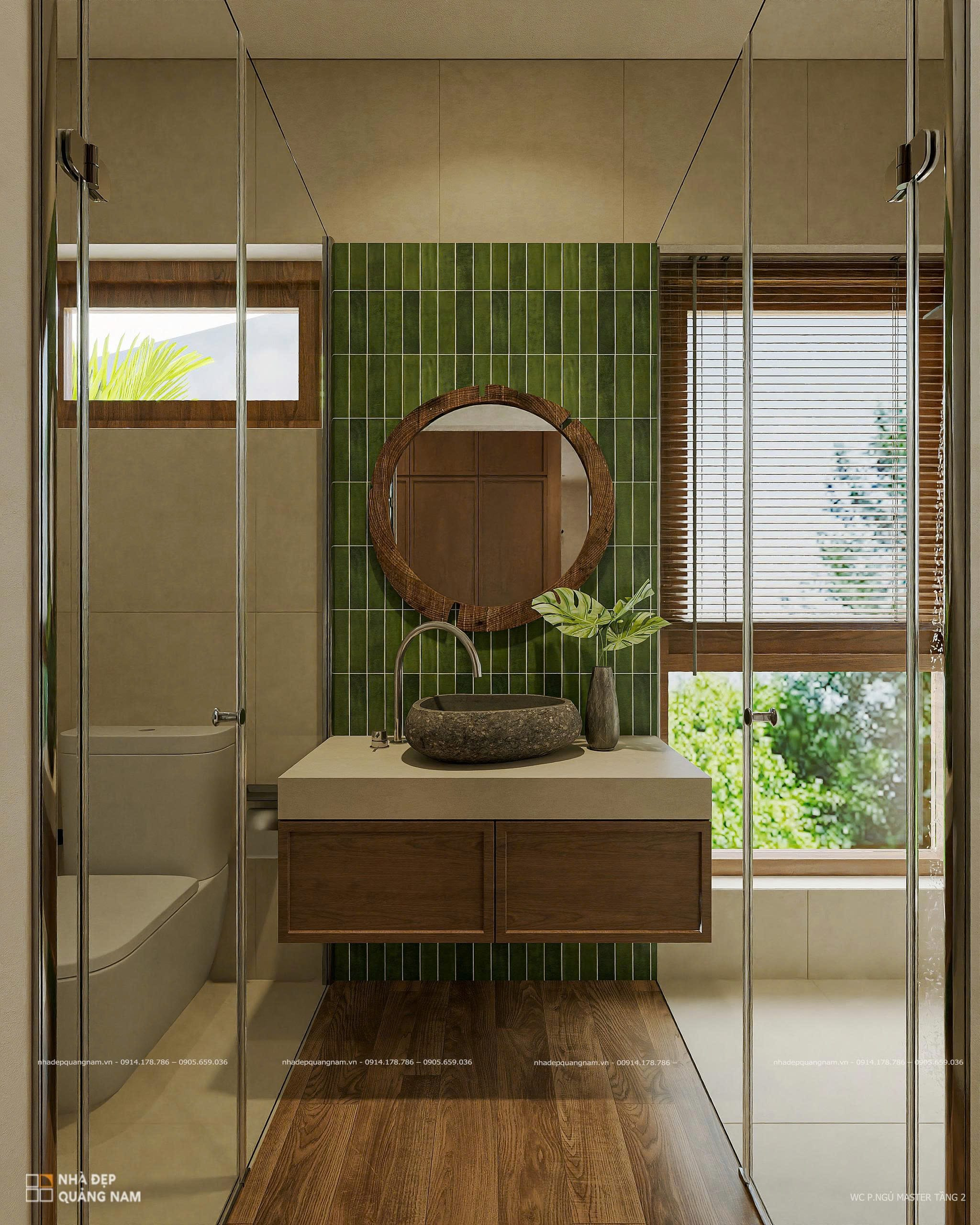 PT House - Mái ngói dốc ấn tượng cùng vật liệu mộc mạc, tự nhiên
