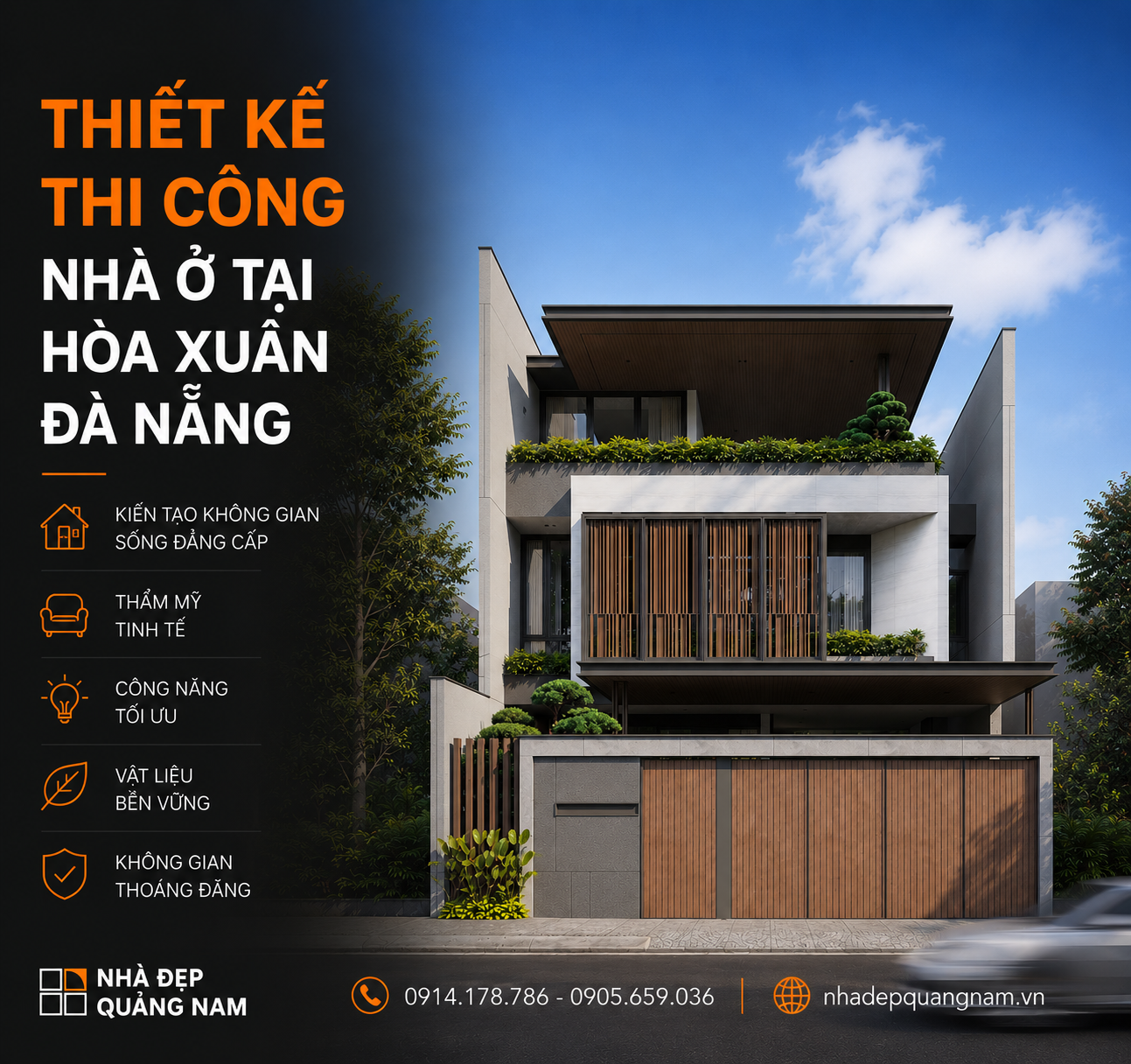 Thiết Kế Thi Công Nhà Ở Tại Hòa Xuân Đà Nẵng