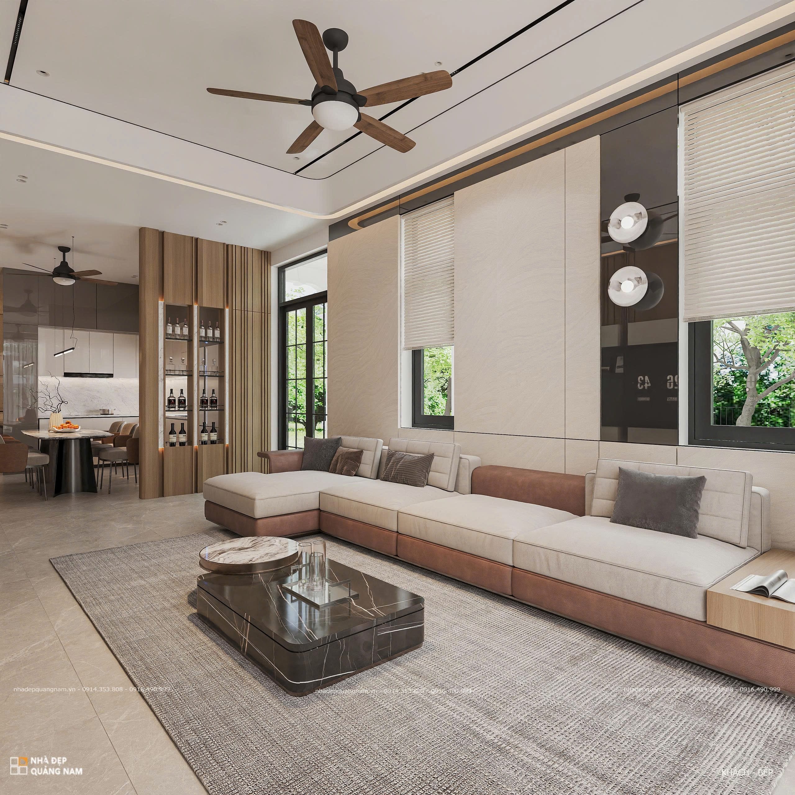 TB House - Kiến trúc nhà phố hiện đại 1 tầng tại Tam Thăng