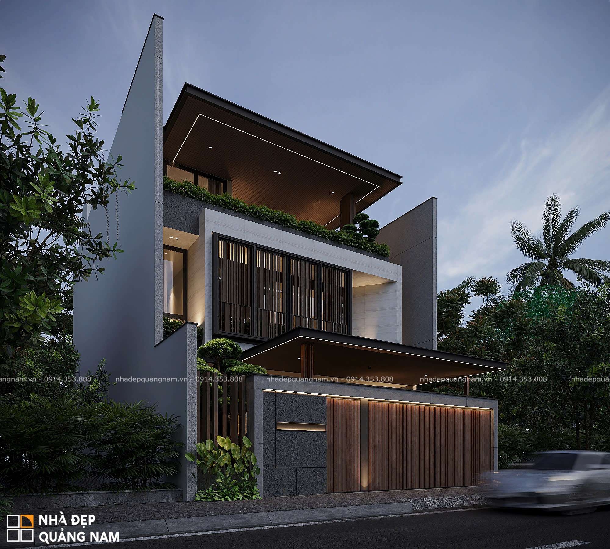 VP VILLA - Biệt thự 3 tầng sang trọng với tuyên ngôn kiến trúc hiện đại