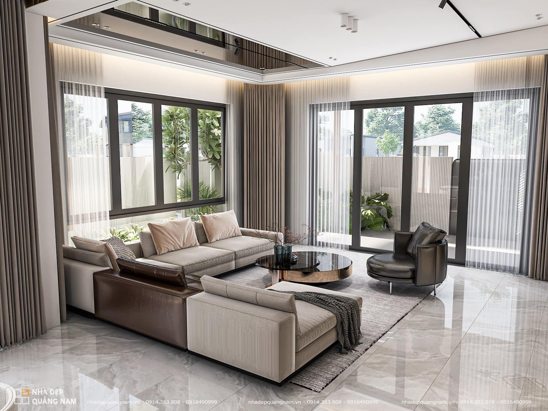 NH Villa - Nghệ thuật đường cong trong thiết kế kiến trúc 