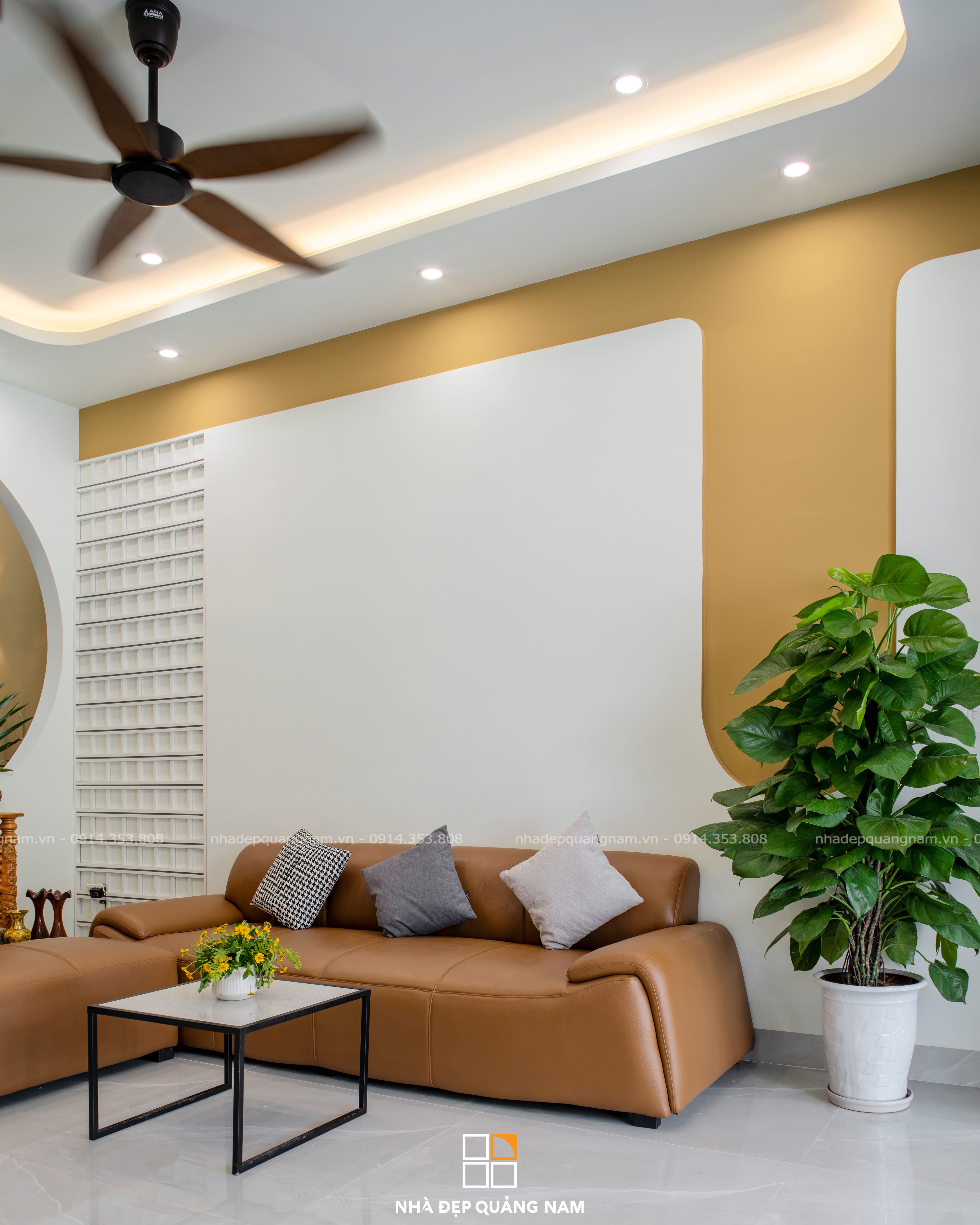 Hình ảnh thực tế DC House - không gian nhà ở kết hợp trung tâm yoga tại Núi Thành