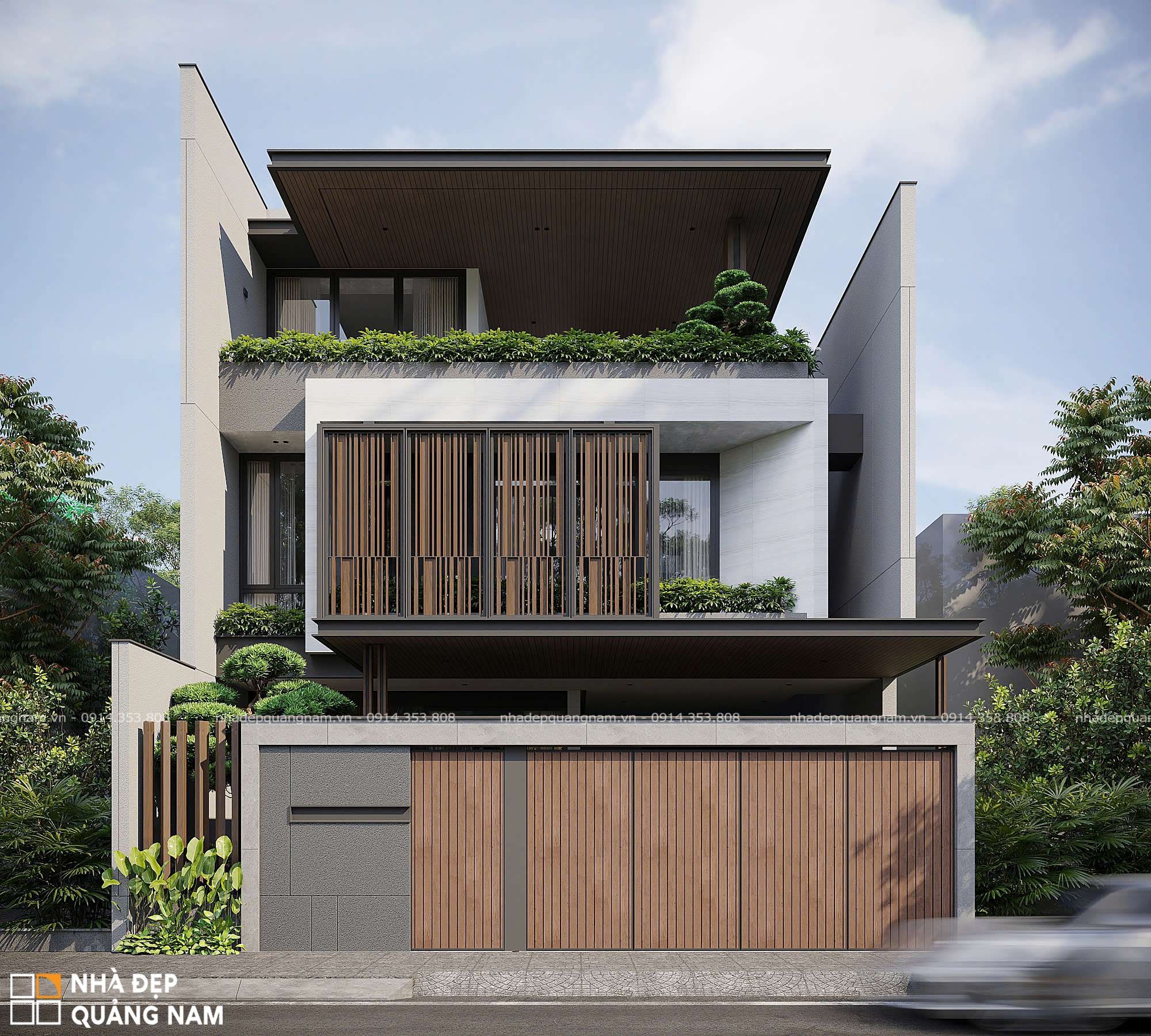 VP VILLA - Biệt thự 3 tầng sang trọng với tuyên ngôn kiến trúc hiện đại