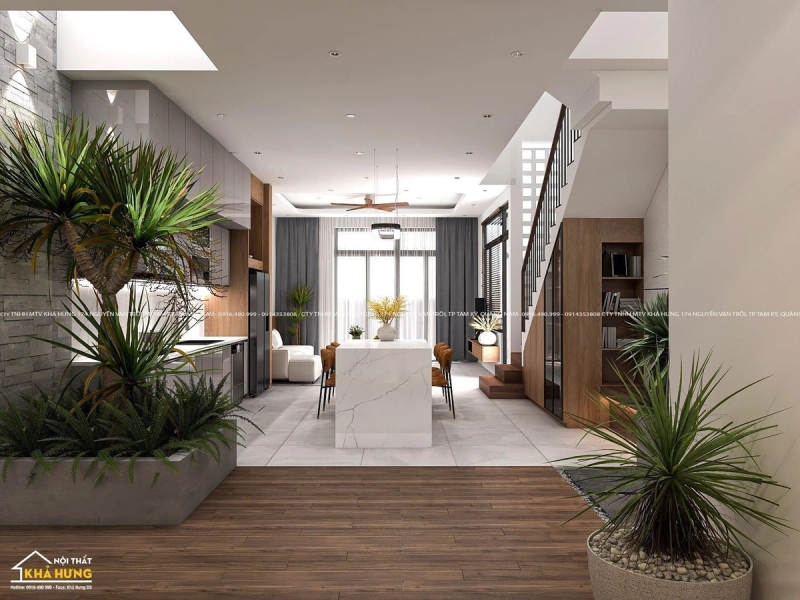 Cầm Hân House - Nhà phố hiện đại tối ưu không gian và thông thoáng