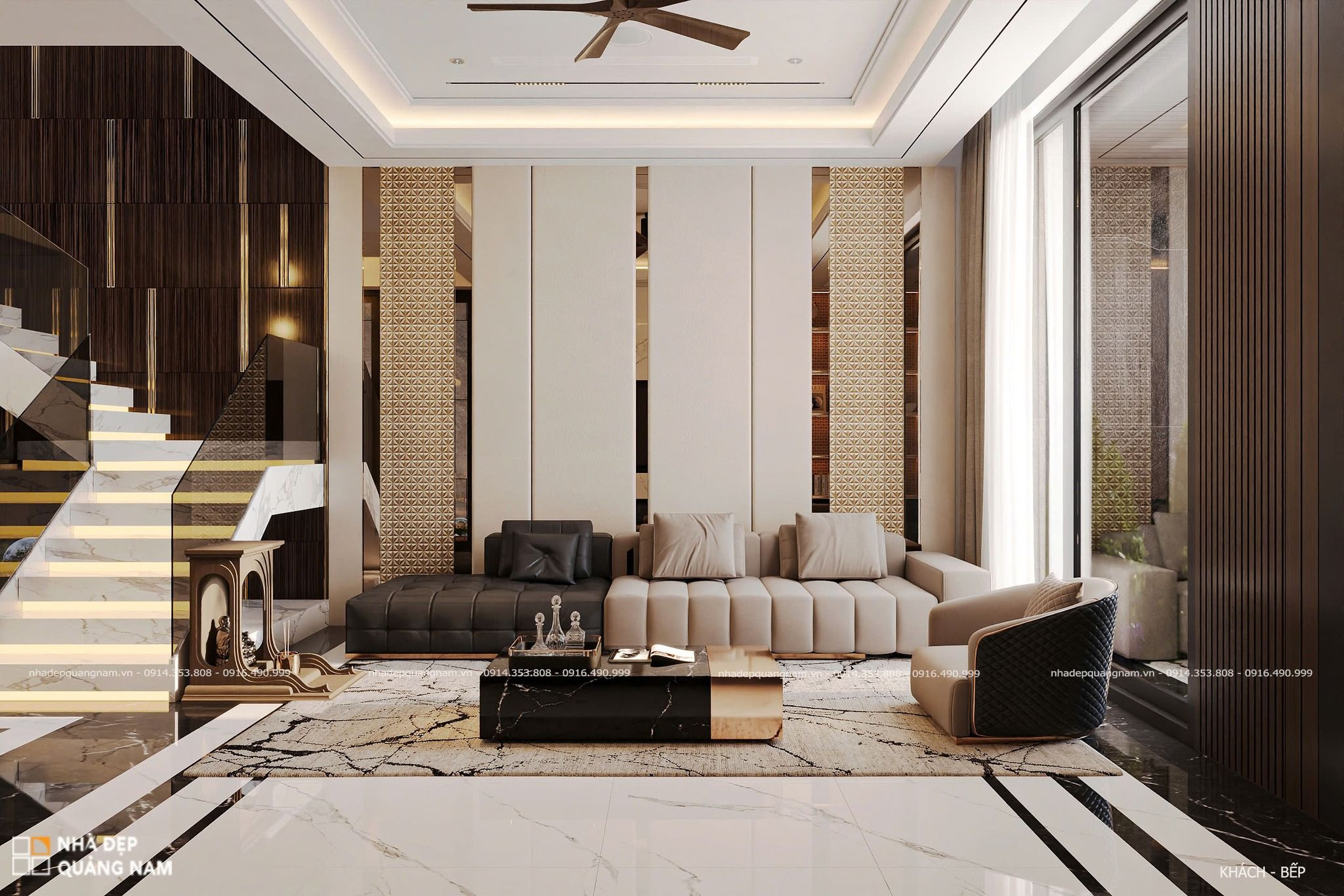 QH Villa - Kiến trúc hiện đại 200m2 luxury mang đậm dấu ấn cá nhân