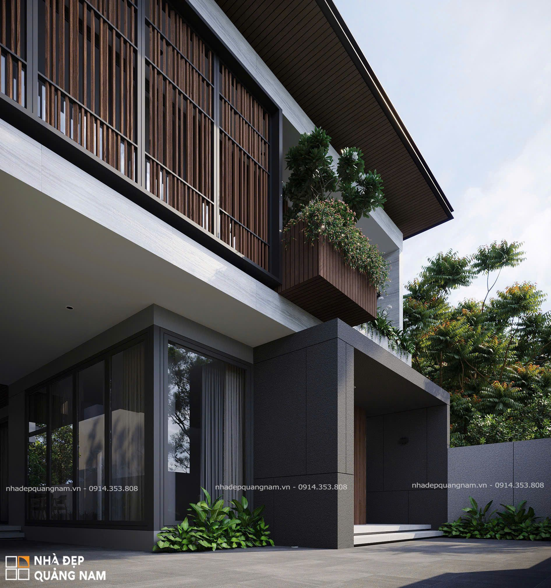 NHÀ ĐẸP QUẢNG NAM | SÂN TRƯỚC DT VILLA