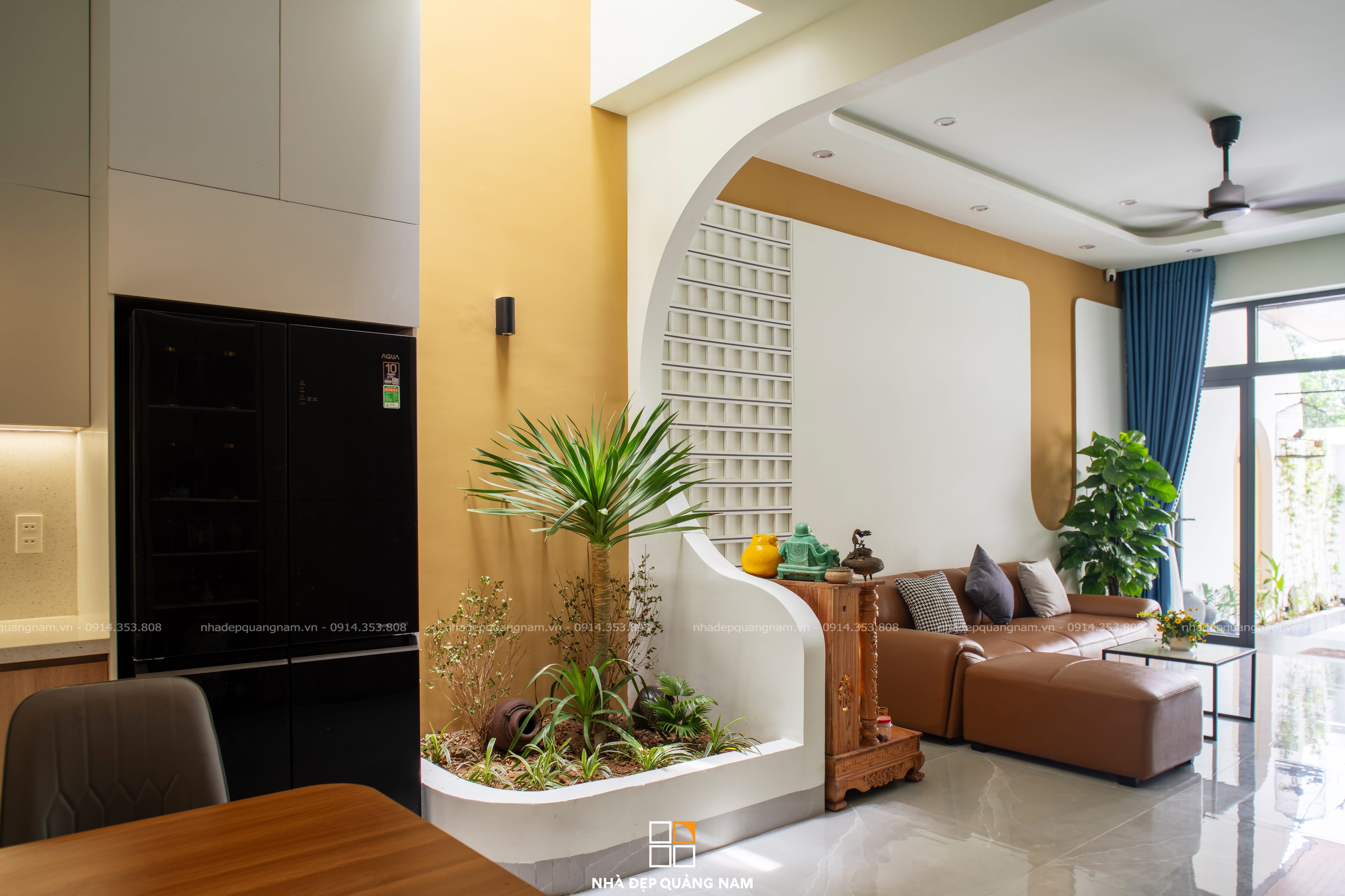 Hình ảnh thực tế DC House - không gian nhà ở kết hợp trung tâm yoga tại Núi Thành