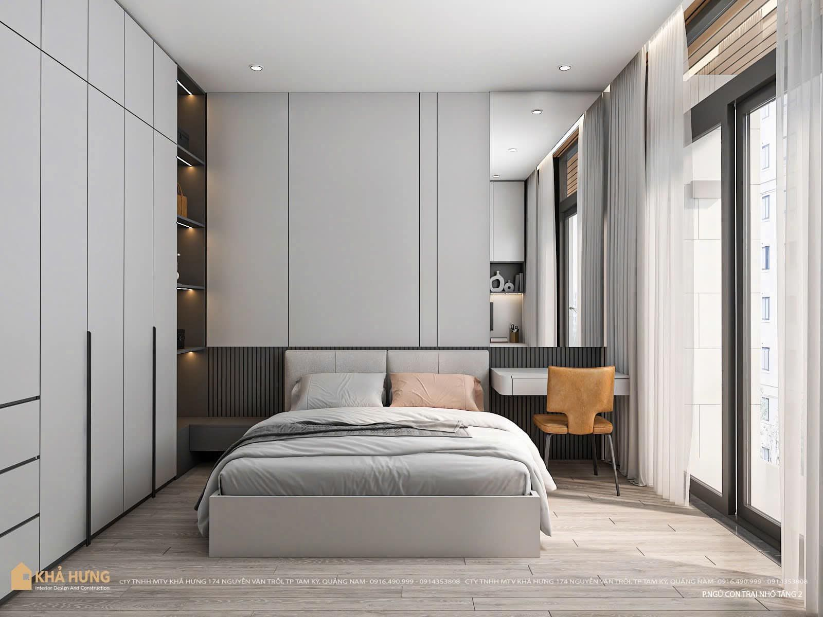 NHÀ ĐẸP QUẢNG NAM| PHÒNG NGỦ HT VILLA VỚI GAM MÀU SANG TRỌNG