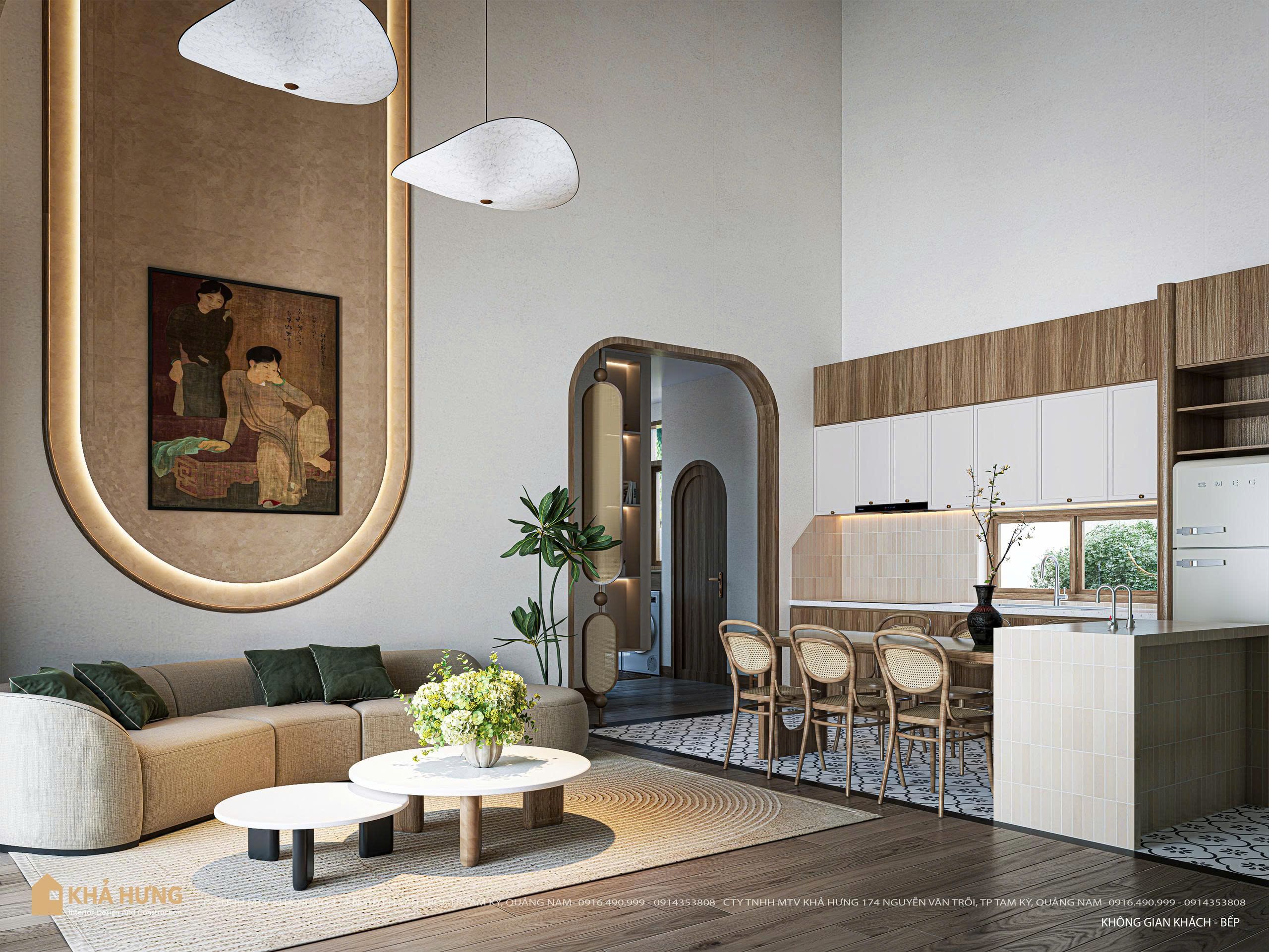 NĐQN | Không gian khách bếp nối liền tại CT HOUSE