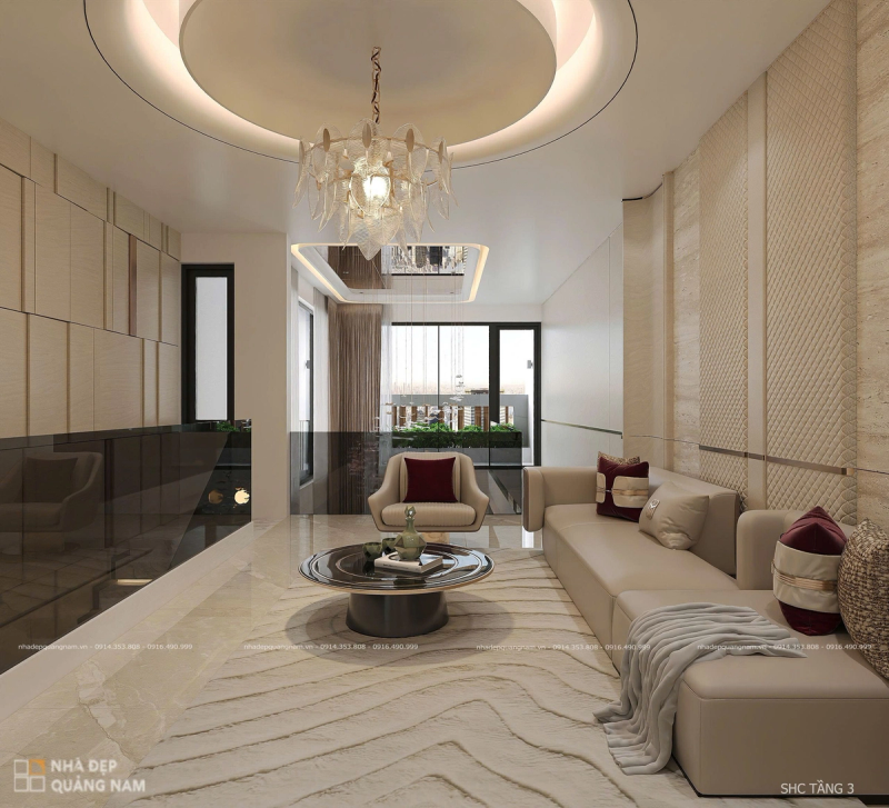 NHÀ ĐẸP QUẢNG NAM| Khu sinh hoạt chung tầng 3 LA House