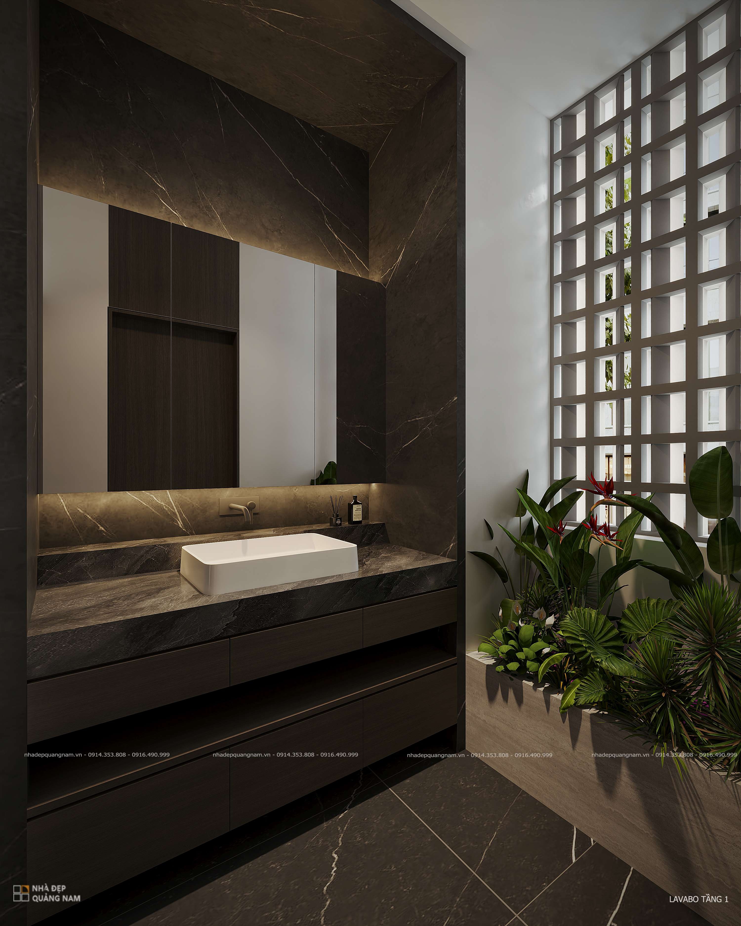VP VILLA - Biệt thự 3 tầng sang trọng với tuyên ngôn kiến trúc hiện đại