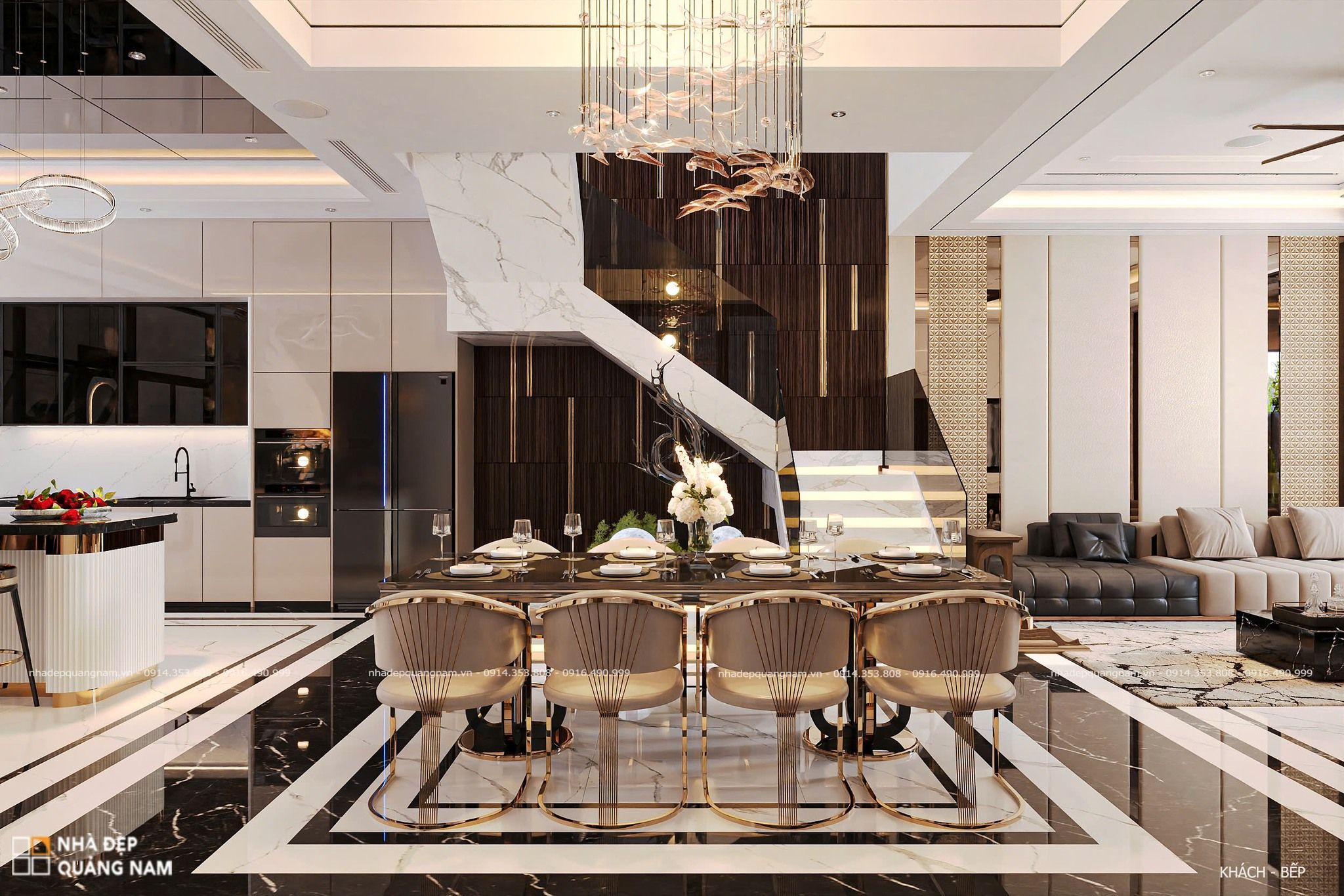 QH Villa - Kiến trúc hiện đại 200m2 luxury mang đậm dấu ấn cá nhân