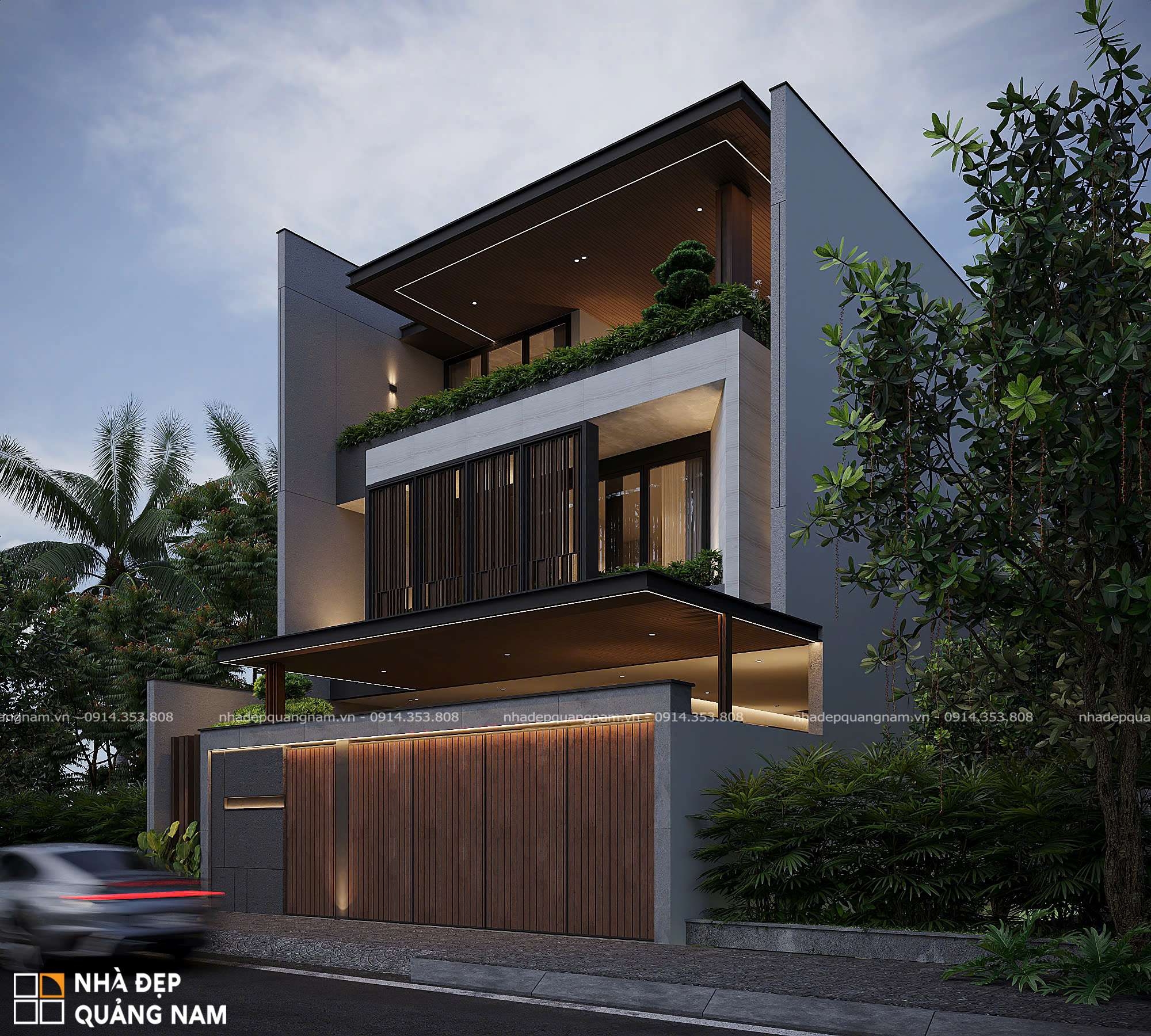 VP VILLA - Biệt thự 3 tầng sang trọng với tuyên ngôn kiến trúc hiện đại