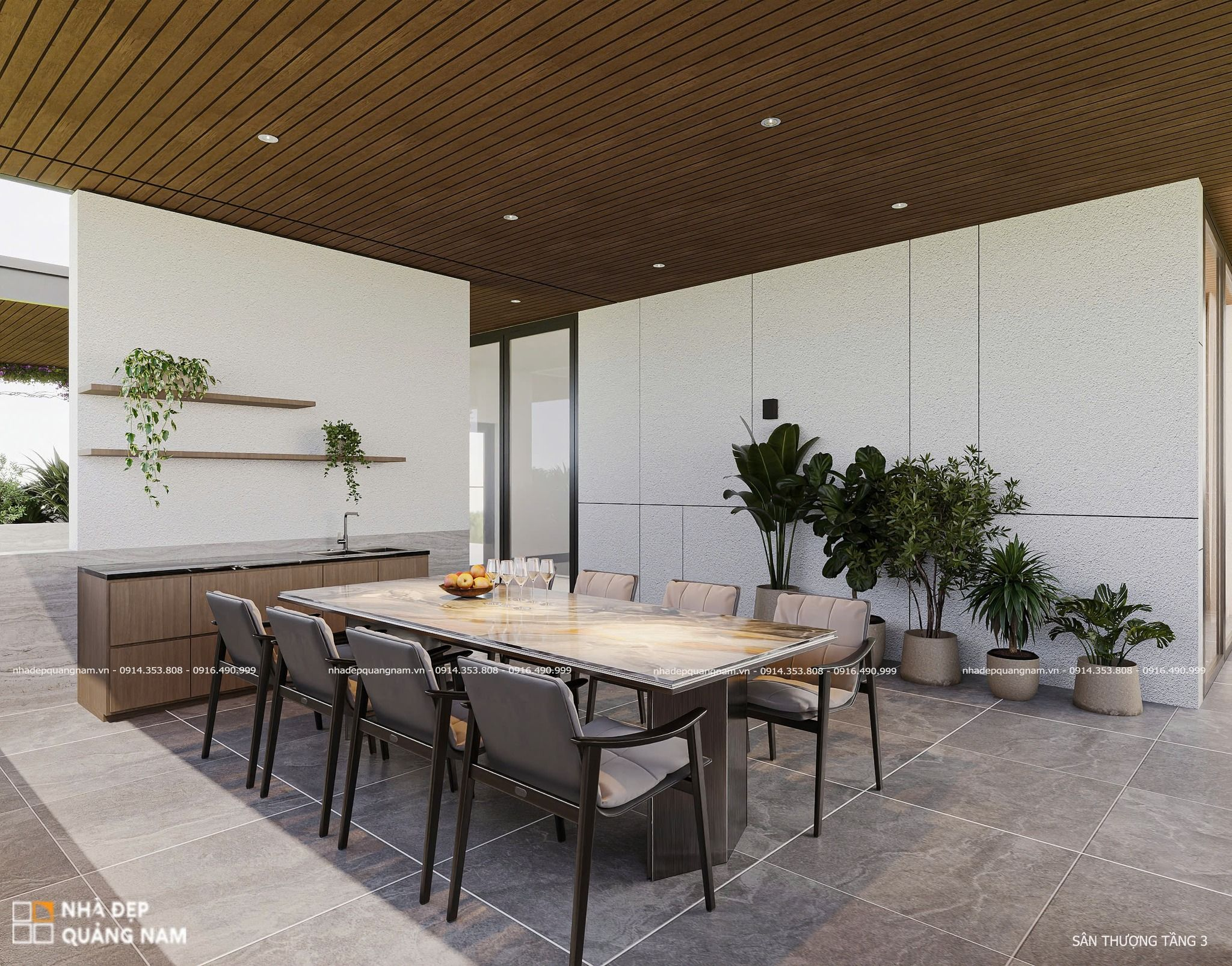 QH Villa - Kiến trúc hiện đại 200m2 luxury mang đậm dấu ấn cá nhân