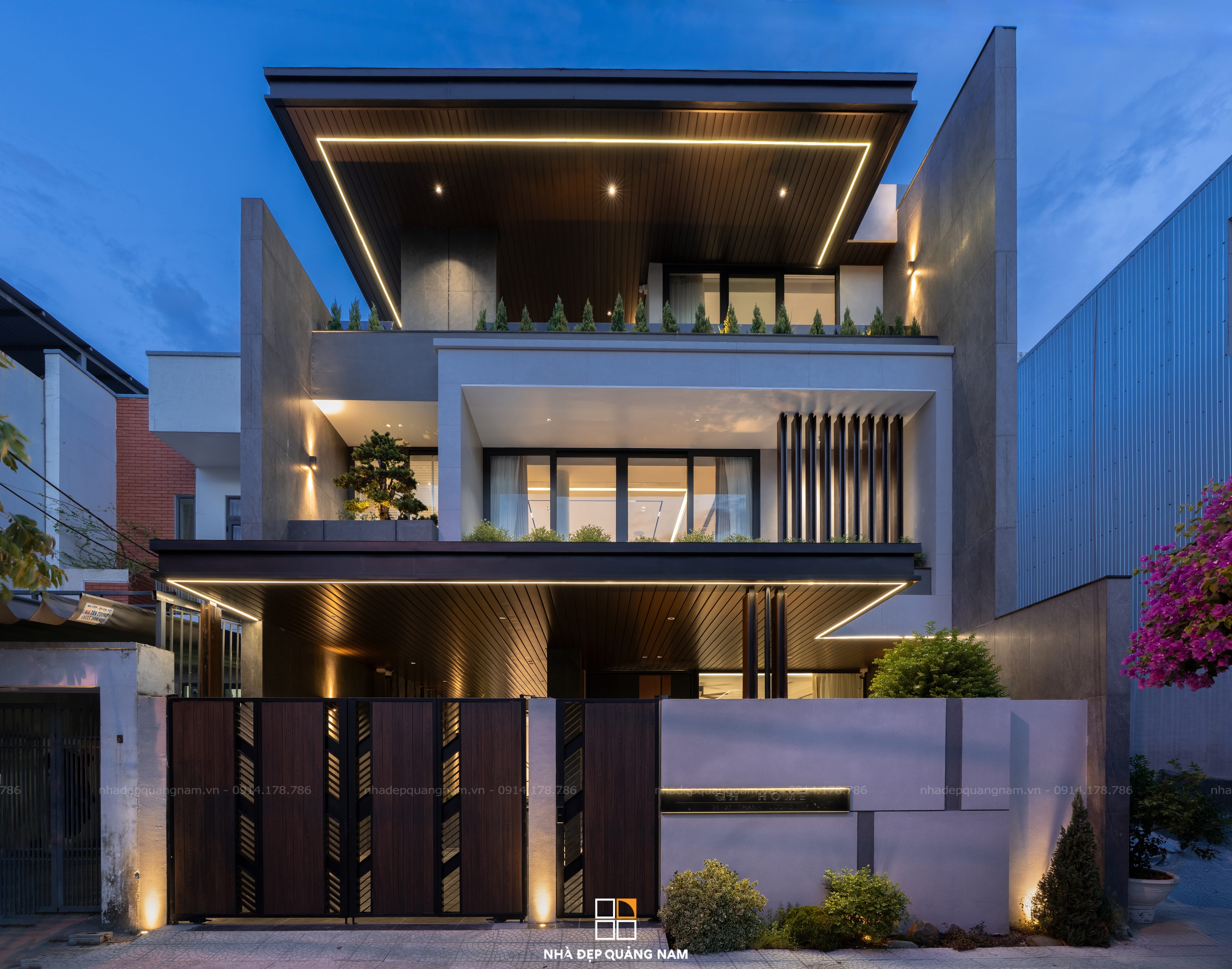 QH Villa - Biệt thự hiện đại cùng kiến trúc đậm chất sang trọng tại Đà Nẵng