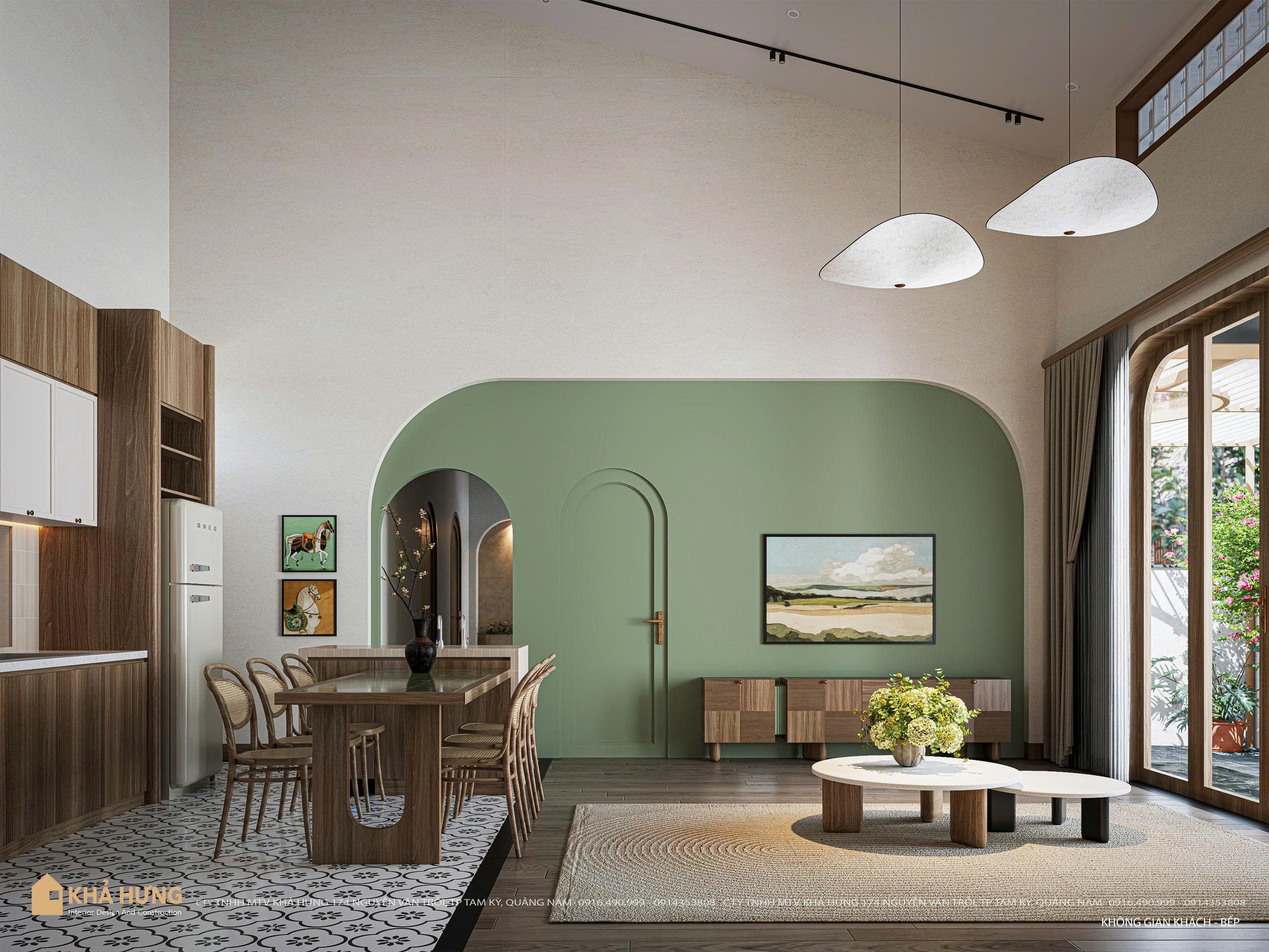 NĐQN | Không gian khách bếp nối liền