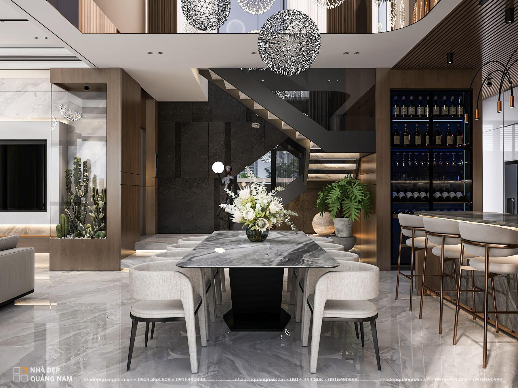 NH Villa - Nghệ thuật đường cong trong thiết kế kiến trúc 