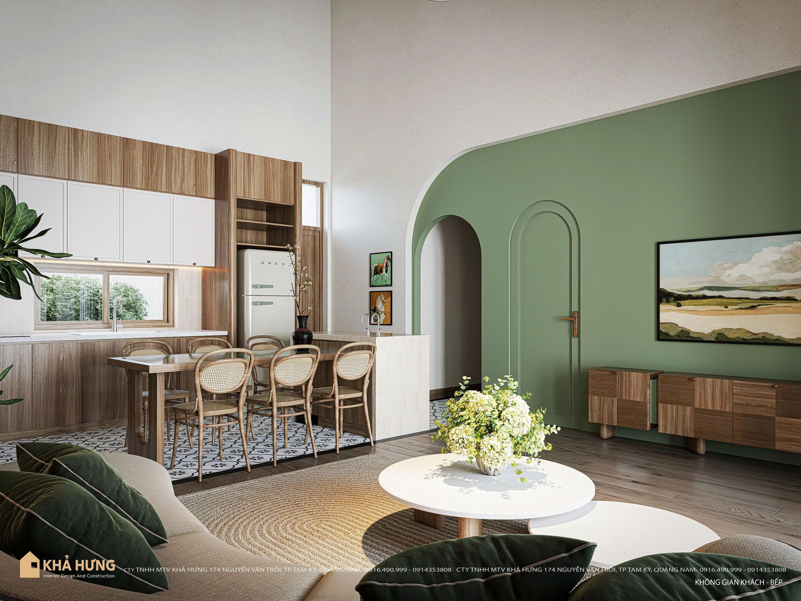 NĐQN | Không gian khách bếp CT HOUSE