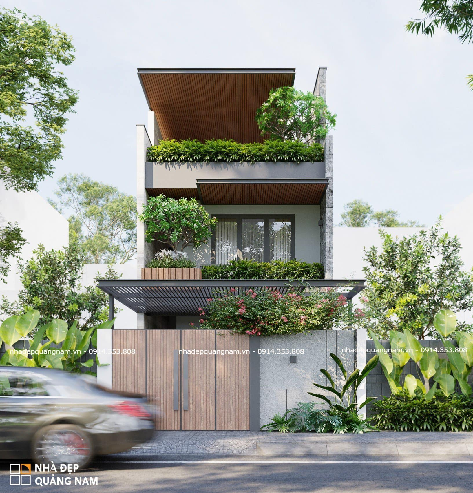 Cầm Hân House - Nhà phố hiện đại tối ưu không gian và thông thoáng