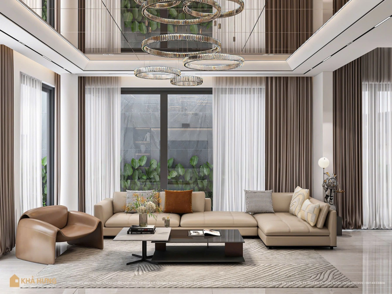 Góc thư giãn kết nối thiên nhiên tại DT Villa