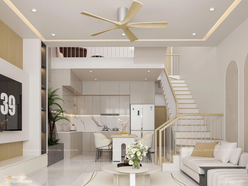 QH House - Nhà phố lệch tầng đầy đủ tiện nghi