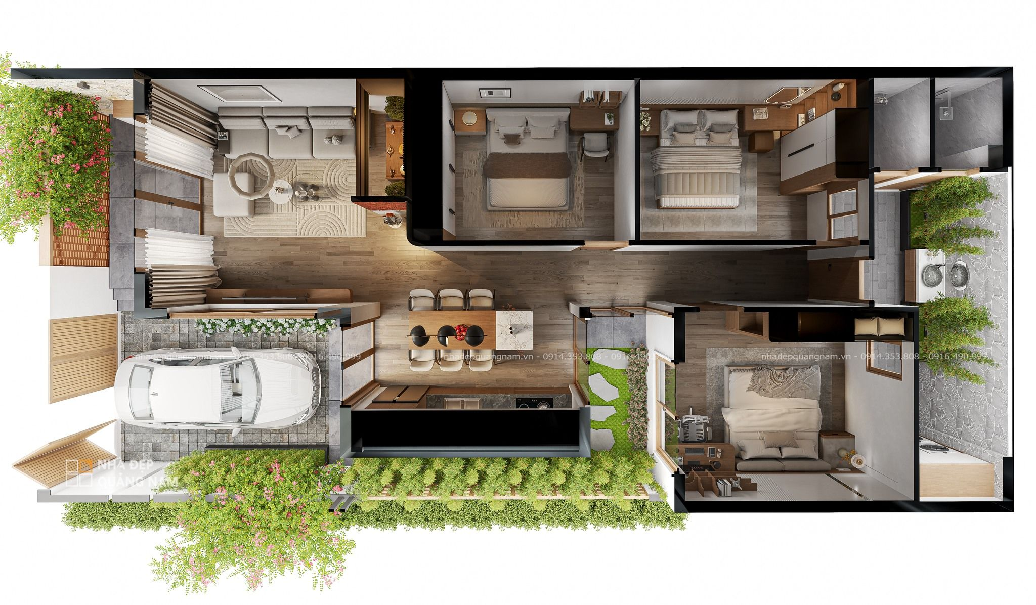TV House - Nhà phố mộc mạc đậm chất riêng dành cho vợ chồng trẻ
