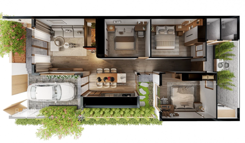 TV House - Nhà phố mộc mạc đậm chất riêng dành cho vợ chồng trẻ