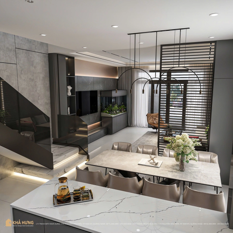 TM House - Tuyệt tác nhà phố 3 tầng hiện đại tại Tam Kỳ