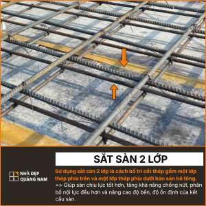 Sắt sàn 2 lớp chống nứt