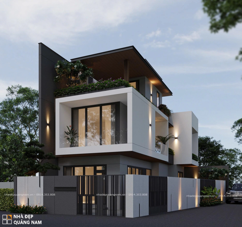 BN House - Nhà phố 2 mặt tiền hiện đại xanh - sáng - thoáng tại Tam Kỳ