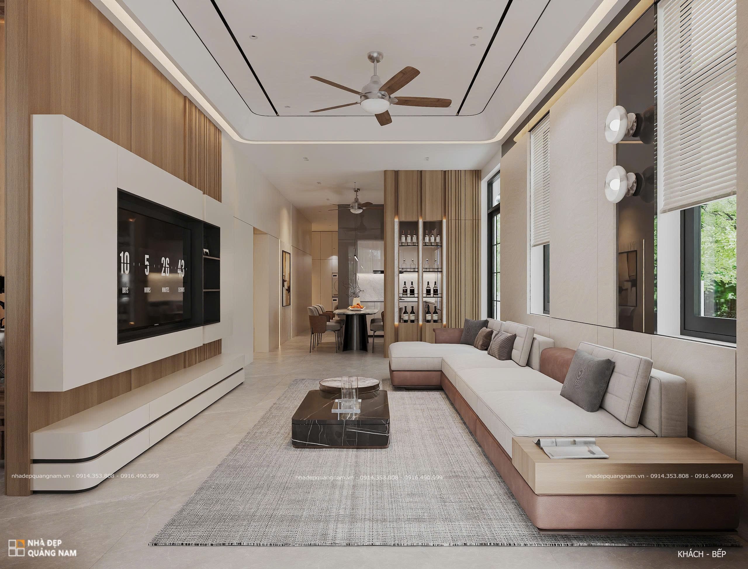 TB House - Kiến trúc nhà phố hiện đại 1 tầng tại Tam Thăng