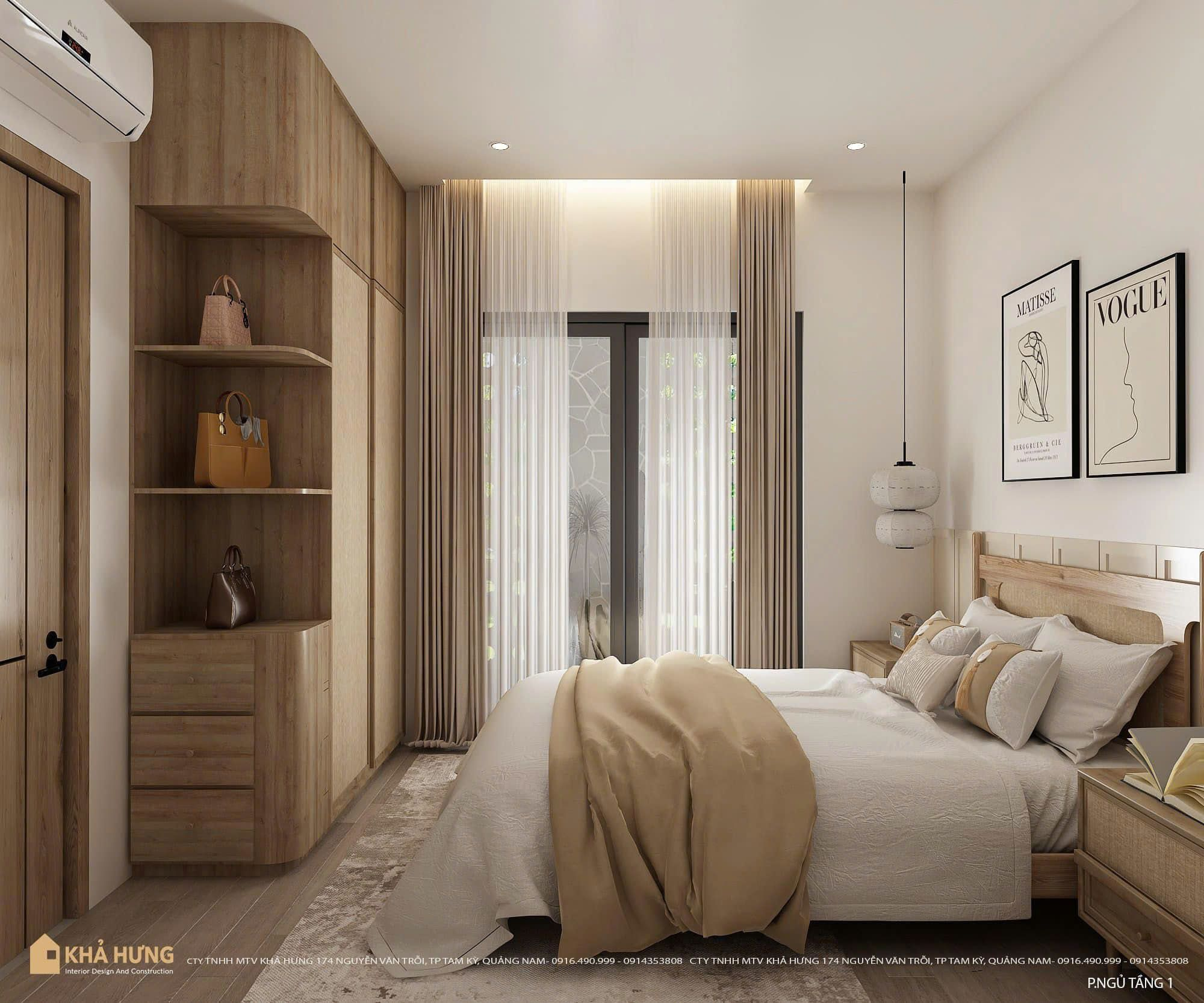 NHÀ ĐẸP QUẢNG NAM| Phòng ngủ thoáng đãng Dung House