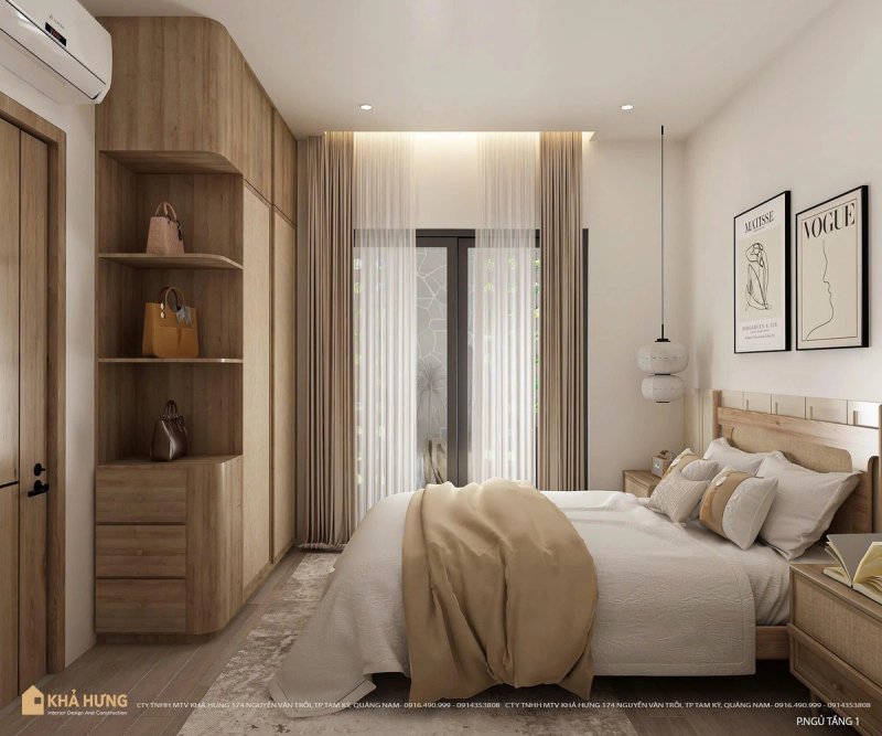 NHÀ ĐẸP QUẢNG NAM| Phòng ngủ thoáng đãng Dung House