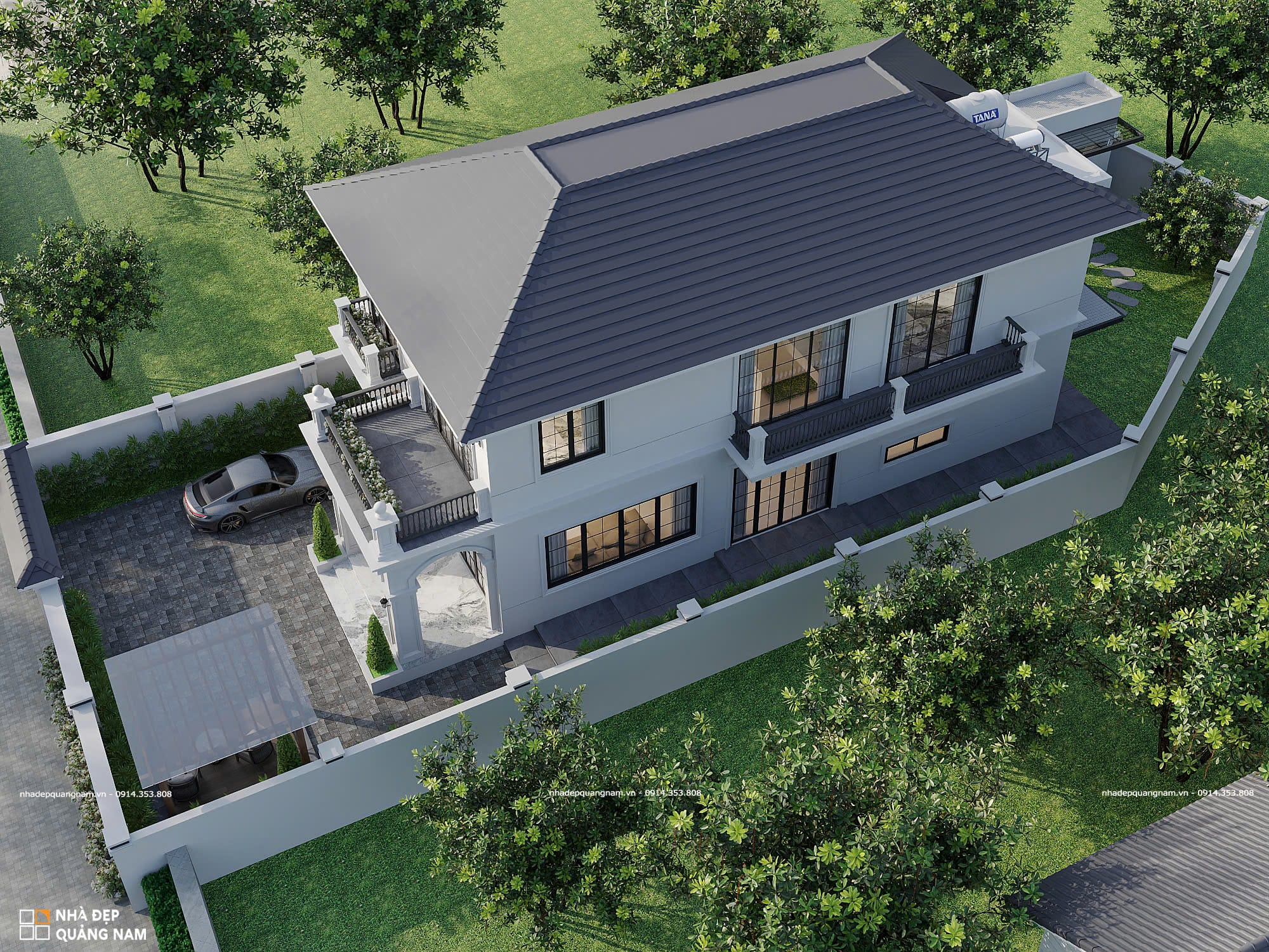 AT HOUSE - Mẫu nhà phố hiện đại 2 tầng 13x35m 