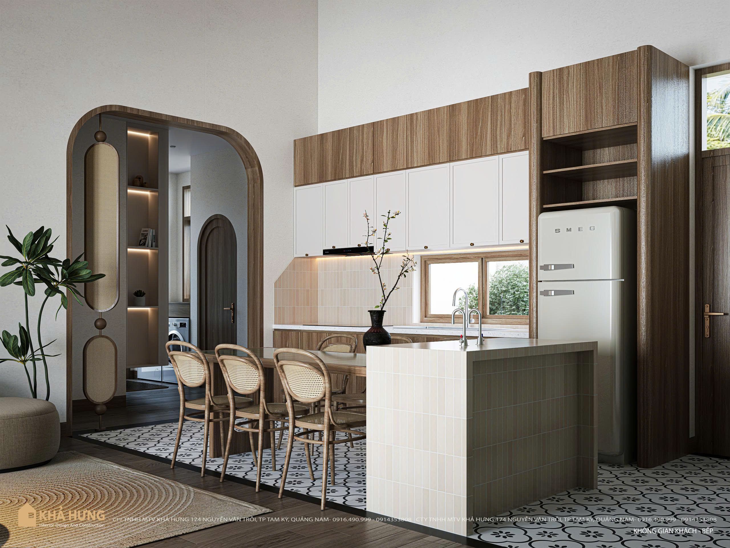 NĐQN | Khoảng bếp tiện nghi, đầy đủ cho thành viên gia đình sinh hoạt