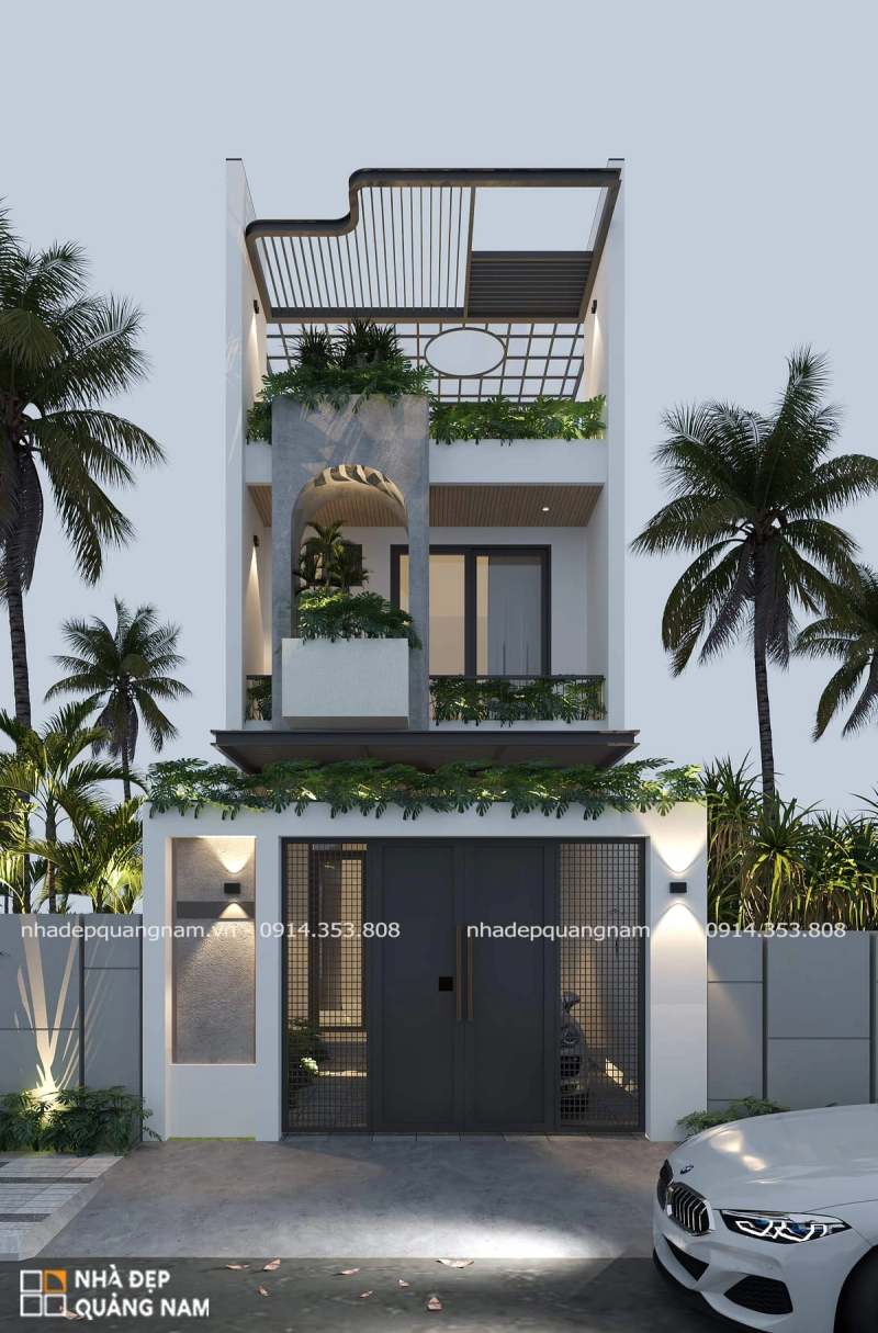 NH House – Nhà phố hướng tây, giải pháp tránh nắng hiệu quả