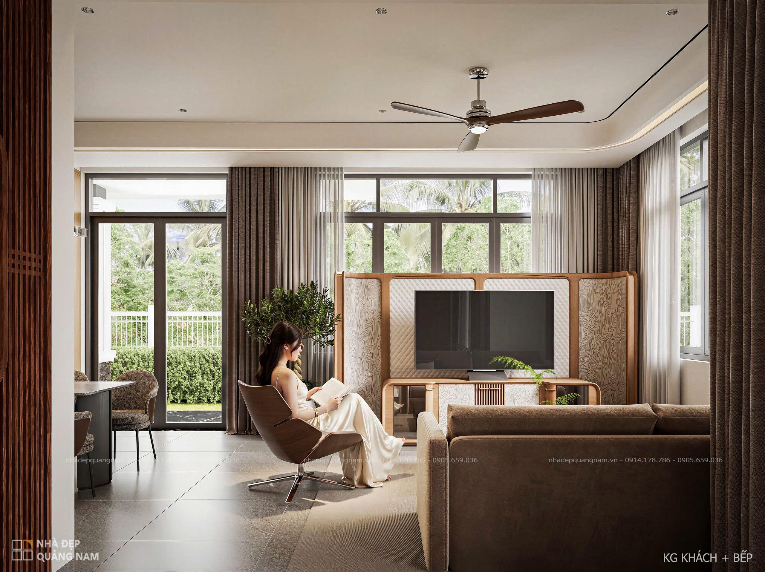 N House - Kiến trúc mái Nhật hiện đại tại nhà phố Duy Xuyên