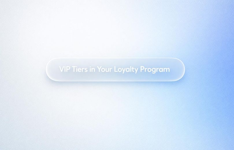 White text reading “VIP Tiers in Your Loyalty Program” over a soft gradient background.