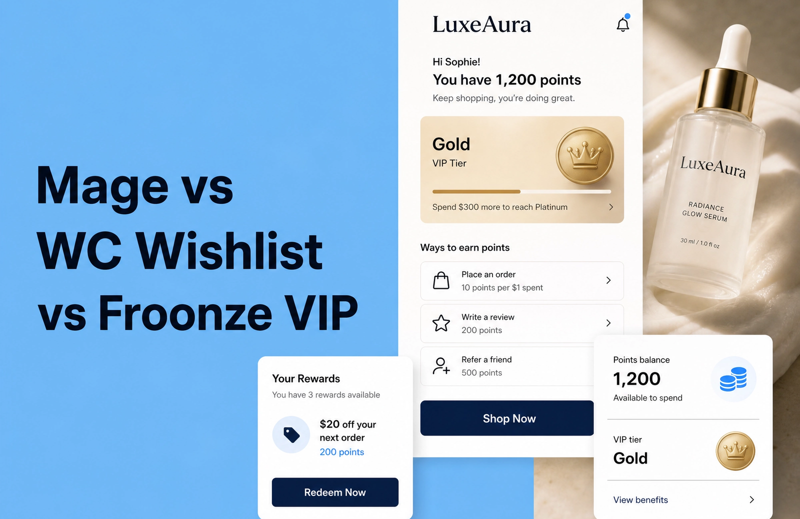 Mage vs WC Wishlist & Back in Stock vs Froonze VIP Loyalty & Wishlist: 2026 Comparison