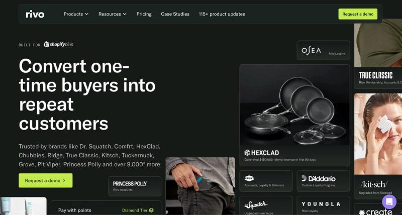 Rivo homepage