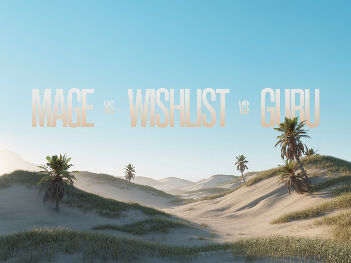 Mage vs SE Wishlist Engine vs Wishlist Guru: 2026 Comparison