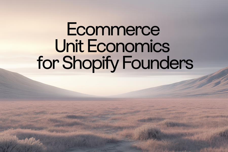 Ecommerce Unit Economics Explained: What Every Shopify Founder Should Track