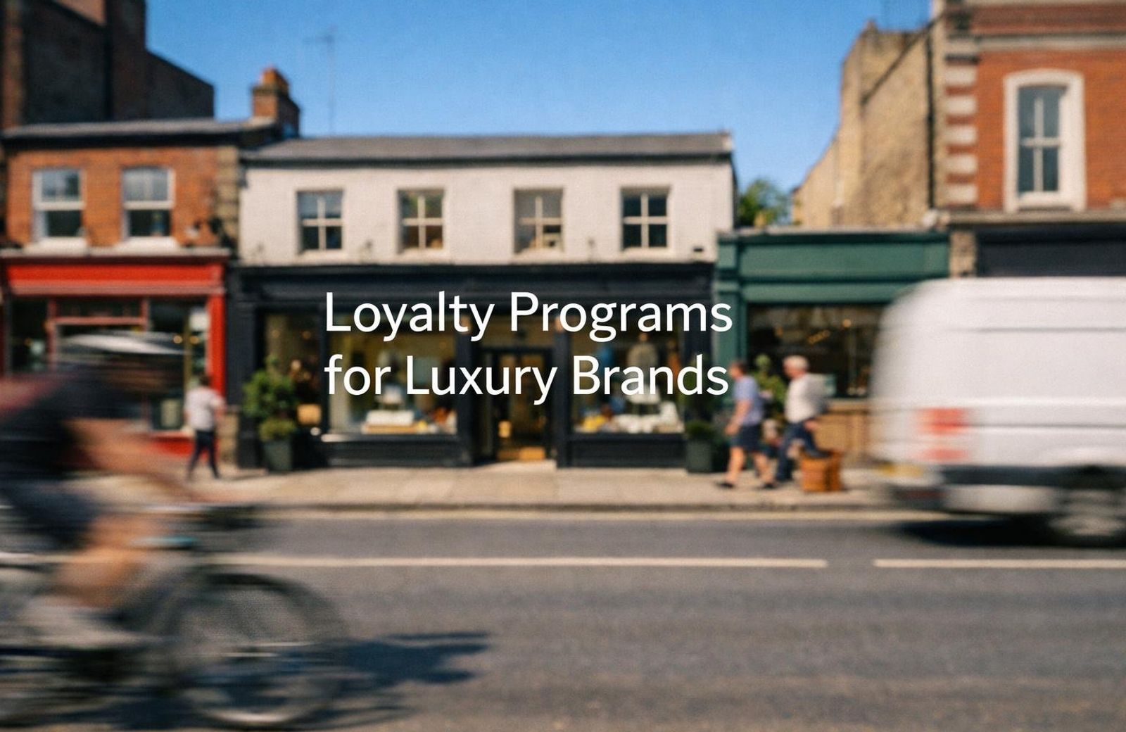 White text reading “Loyalty Programs for Luxury Brands” over a soft gradient background