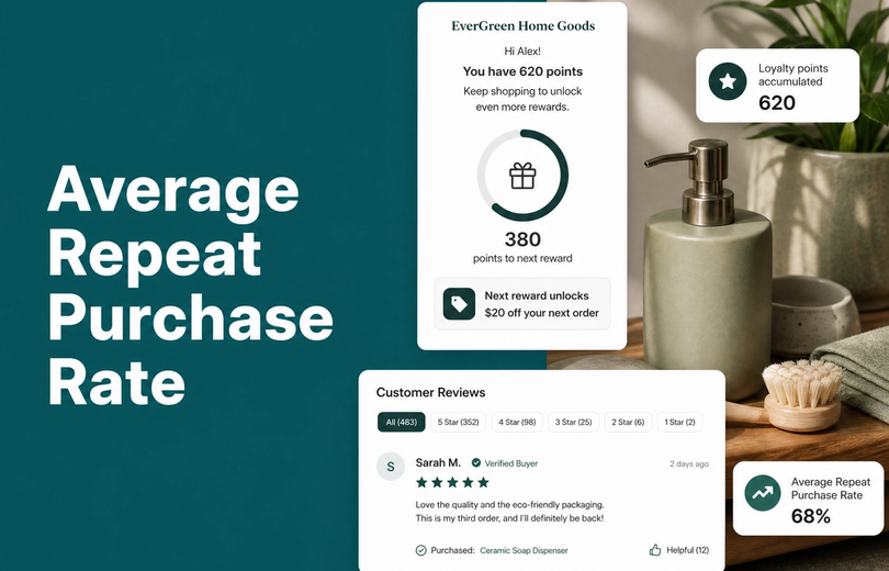 Average Repeat Purchase Rate: Shopify Plant and Garden Brands