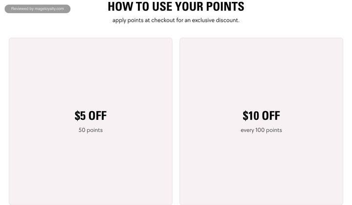 Kylie Cosmetics Rewards How to Use Your Points: $5 off for 50 points and $10 off for every 100 points