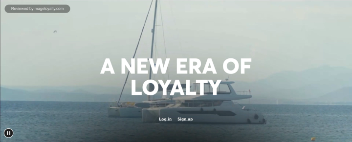 HUGO BOSS XP page header: A new era of loyalty, with Log in and Sign up links