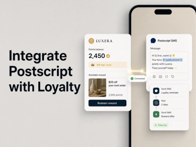 Integrate Postscript with Mage Loyalty: hero showing loyalty data syncing with Postscript